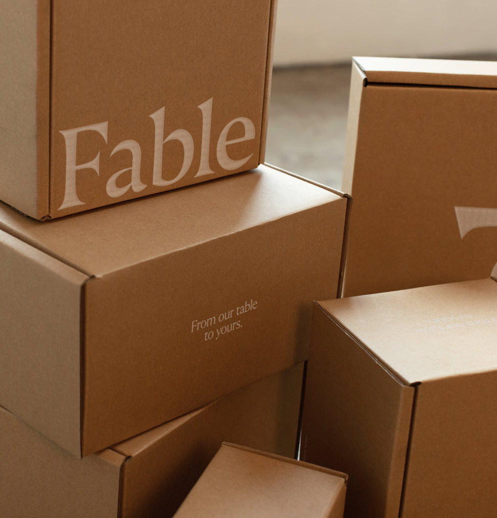 Fable Home unboxing ceramics stoneware dinnerplates